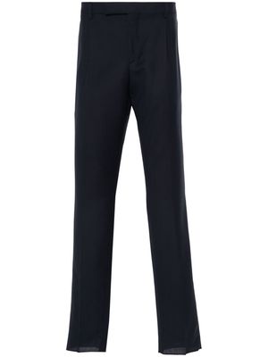 Lardini wool interwoven tailored trousers - Blue