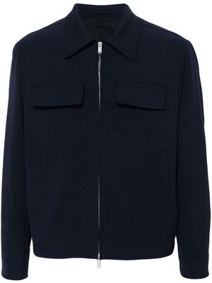 Lardini zip-up shirt jacket - Blue