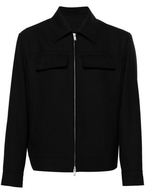 Lardini zip-up wool jacket - Black