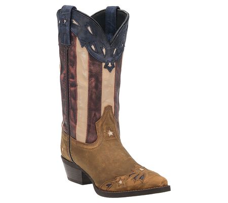 Laredo Women's Keyes Stars And Stripes Leather Boot