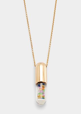 Large Elixir Mixed-Color Sapphire Necklace