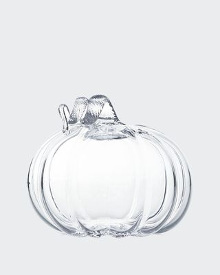 Large Glass Pumpkin with Twisted Stem