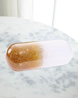 Large Glitter Acrylic Pill