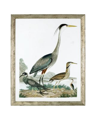 "Large Heron Family I" Art Print