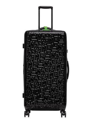 Large LGP Travel Trolly Suitcase - Black - Black - Size Large