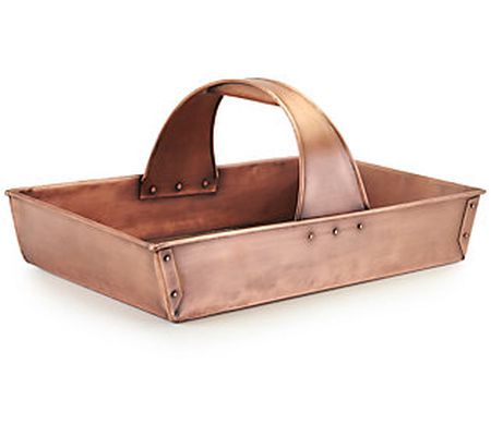 Large Pure Copper Garden Trug Basket by Good Di rections