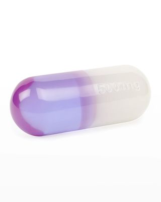 Large Purple Acrylic Pill