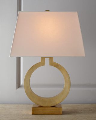 Large Ring Table Lamp By Chapman & Myers