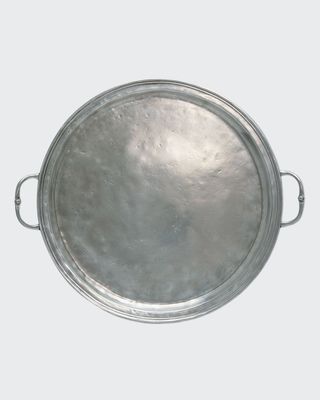 Large Round Tray with Handles