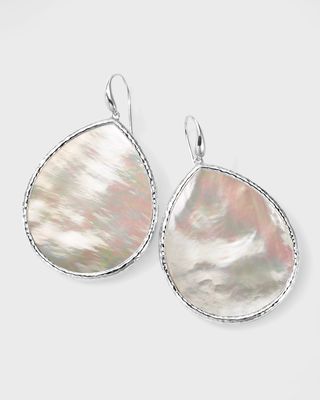 Large Teardrop Earrings in Sterling Silver
