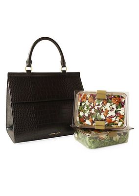 Large Vegan Leather Luncher & Food Container Set