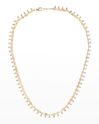 Larger Nude Solo Marquise-Cut Diamond Necklace