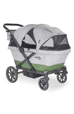 Larktale caravan Coupe Stroller Wagon Chassis with Canopies in Gray/Green