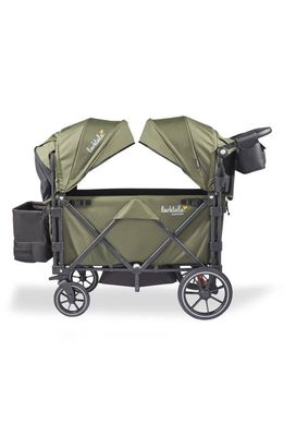 Larktale caravan Quad Stroller Wagon in Chelsea Green