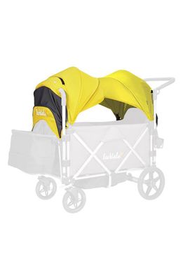 Larktale caravan Stroller Wagon Canopy Set in Cloverly Yellow
