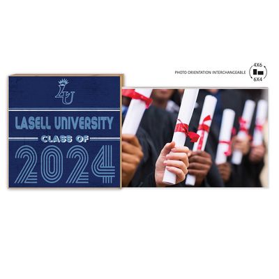 Lasell Lasers 5" x 10.5" 2024 Grad Floating Photo Frame