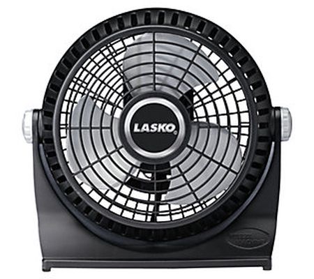 Lasko 10" Breeze Machine Pivoting Floor/Table F an - Black