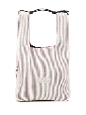 LASTFRAME medium Okamochi knitted tote bag - White