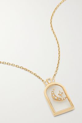 L'Atelier Nawbar - Hilal 18-karat Gold, Rock Crystal And Diamond Necklace - one size