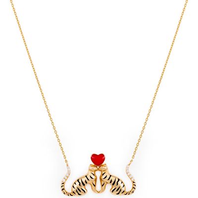 L'Atelier Nawbar Panther of Love Pendant Necklace in Gold 