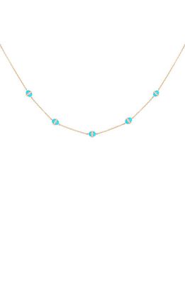 L'Atelier Nawbar The 5 Atoms Station Necklace in Cobalt
