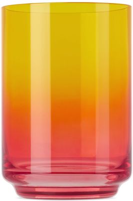 Lateral Objects Red & Yellow Gradient Glass