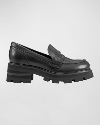 Latika Leather Casual Penny Loafers
