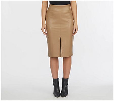 Laundry Women's Leather Pencil Skirt