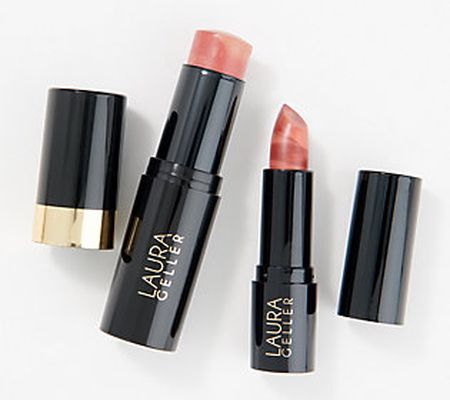 Laura Geller Italian Marble Blush & Lipstick 2-Piece Kit