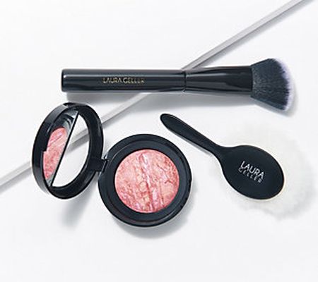 Laura Geller Tropic Hues Blush-n-Brighten with Brushes