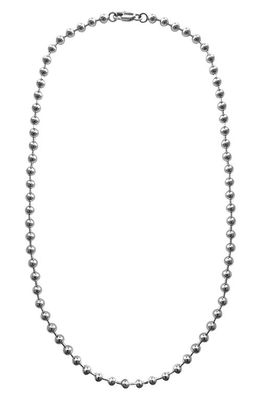Laura Lombardi Ball Chain Necklace in Silver