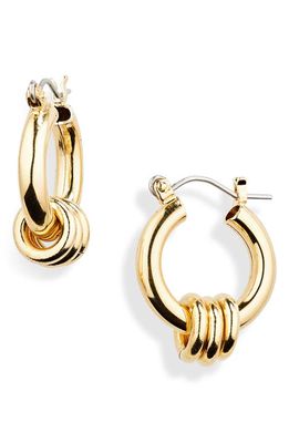 Laura Lombardi Fillia Hoop Earrings in Brass 