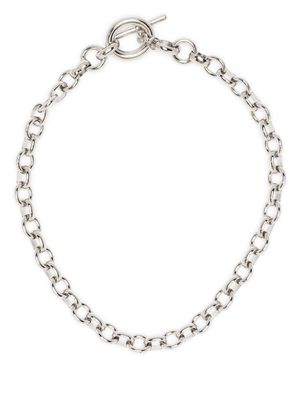 Laura Lombardi Portrait chain-link detailing necklace - Silver