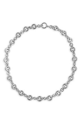 Laura Lombardi Round Link Chain Necklace in Silver