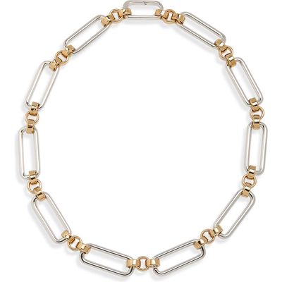 Laura Lombardi Stanza Two-Tone Chain Necklace in Two Tone 