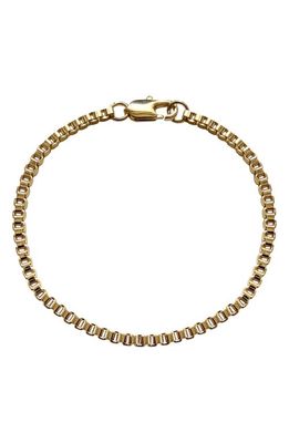 Laura Lombardi Venezia Box Chain Bracelet in Gold