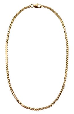 Laura Lombardi Venezia Box Chain Necklace in Brass