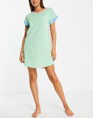 Lauren by Ralph Lauren T-shirt nightdress in mint-Green