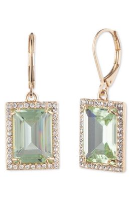 Lauren Crystal Drop Earrings in Gld/Green