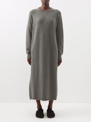 Lauren Manoogian - Alpaca-blend Knitted Dress - Womens - Light Khaki