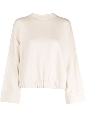 Lauren Manoogian elasticated-waistband sweatshirt - White