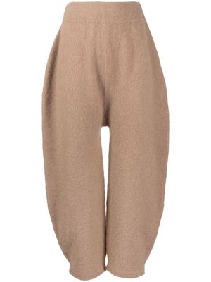 Lauren Manoogian felted cropped trousers - Brown