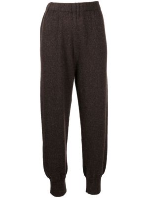 Lauren Manoogian felted-finish cropped trousers - Brown