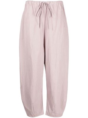 Lauren Manoogian high-waisted tapered-leg trousers - Purple