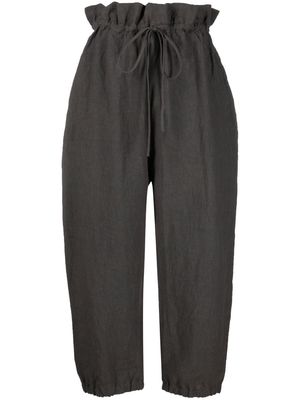 Lauren Manoogian paperbag-waist barrel trousers - Grey