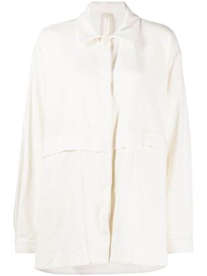 Lauren Manoogian split-rear linen-cotton jacket - White