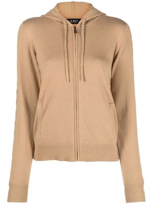 Lauren Ralph Lauren Alloysius hooded zip-up cardigan - Neutrals