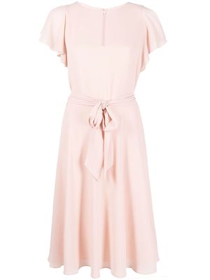 Lauren Ralph Lauren belted midi dress - Pink