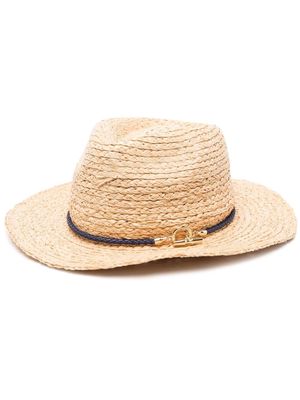 Lauren Ralph Lauren braid-detail sun hat - Neutrals