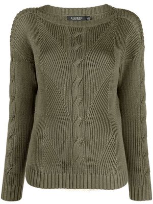 Lauren Ralph Lauren Brayan cable-knit jumper - Green